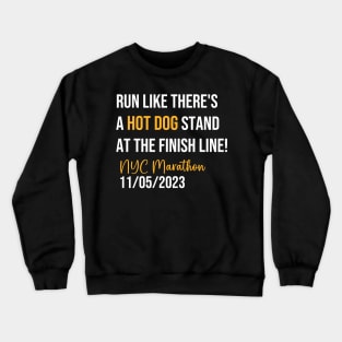 NYC Marathon 2023 Funny Running Crewneck Sweatshirt